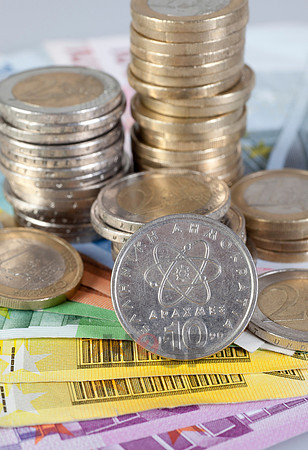 Euro und Drachme