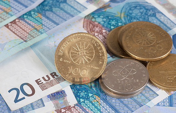 Euro und Drachme