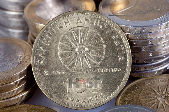 Euro und Drachme