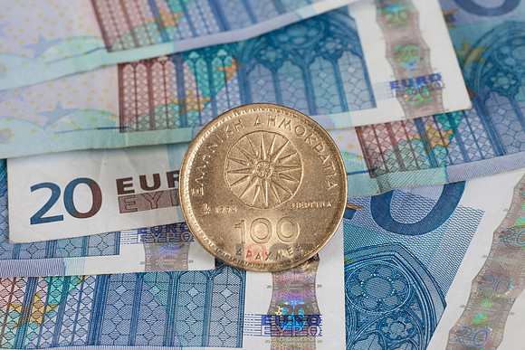Euro und Drachme