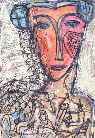 Hunter Margaret_07_Mischtechnik auf Papier, 21 x 30 cm