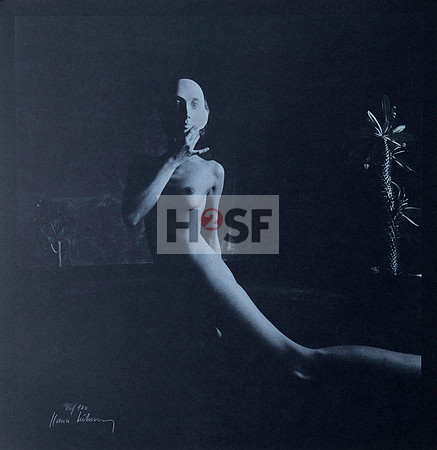 Lichtdruck, Mit Palme und weißer Maske, 1979