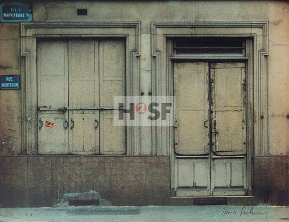 Mappe Pariser Zeichen, Rue Montbrun, 1977, 30x40 cm