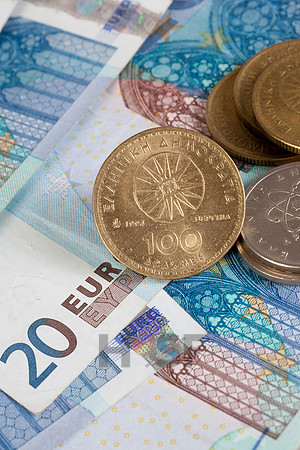 Euro und Drachme