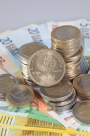 Euro und Drachme