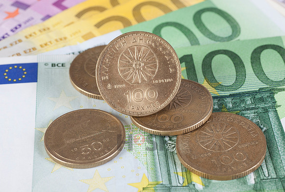 Euro und Drachme