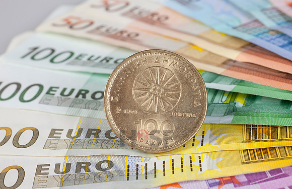 Euro und Drachme