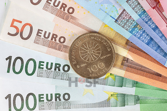 Euro und Drachme
