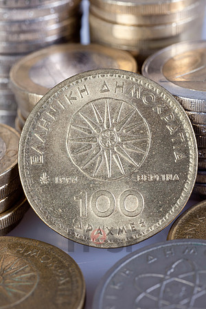 Euro und Drachme