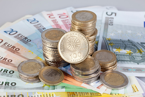 Euro und Drachme