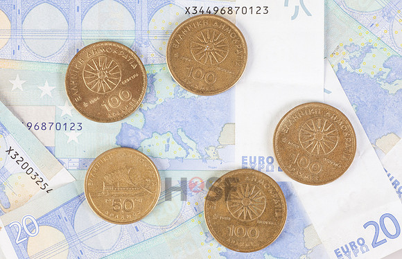 Euro und Drachme