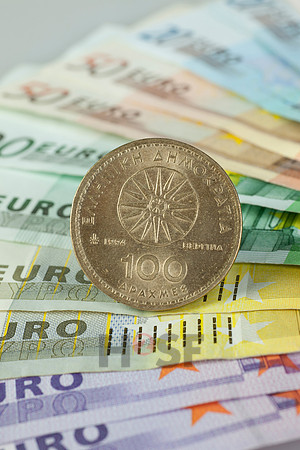 Euro und Drachme