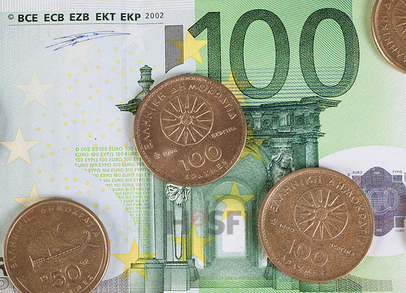 Euro und Drachme
