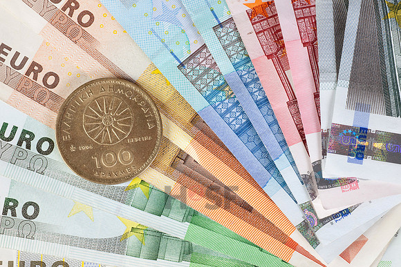 Euro und Drachme