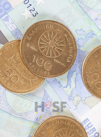 Euro und Drachme