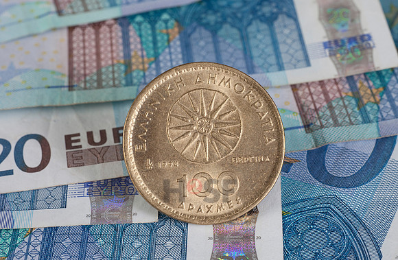 Euro und Drachme