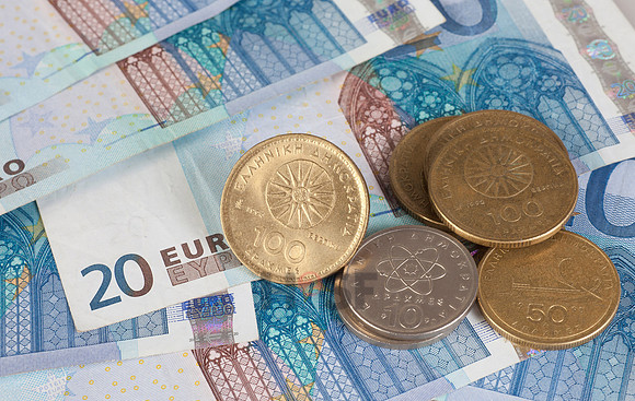Euro und Drachme