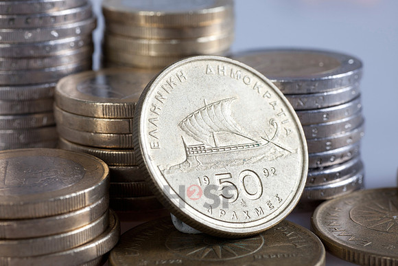 Euro und Drachme