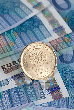 Euro und Drachme