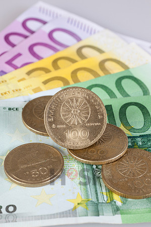 Euro und Drachme