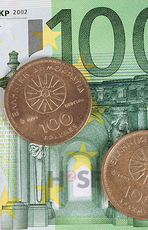 Euro und Drachme