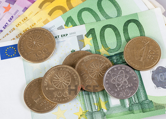 Euro und Drachme